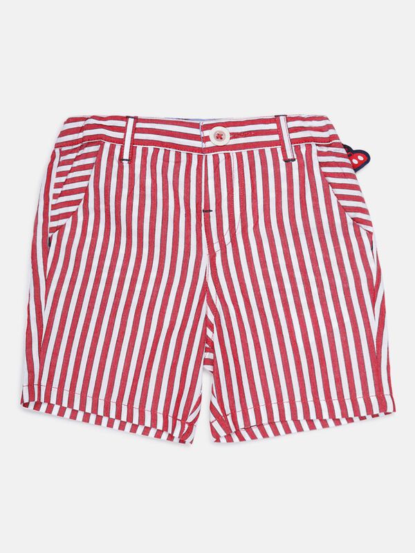 Red And White Striped Shorts image number null